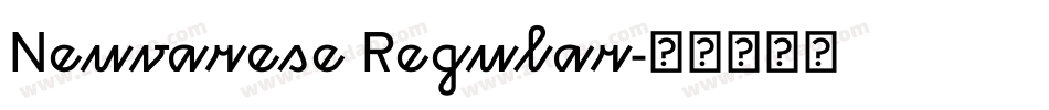 Neuvarese Regular字体转换